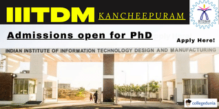 IIIDTM Kancheepuram Begins PhD Admission 2026; Apply by November 03